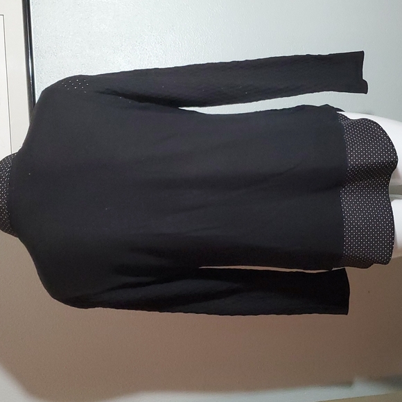 CROFT & BARROW Womens Combo-Black Knit Sweater+Black w/White Dots Top-EUC-Sz M - Picture 7 of 16